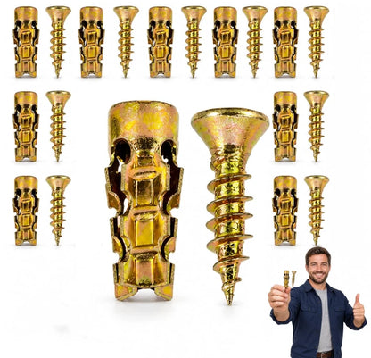 50x Short Expansion Screw for Cabinet Hinge Repair (Universal)