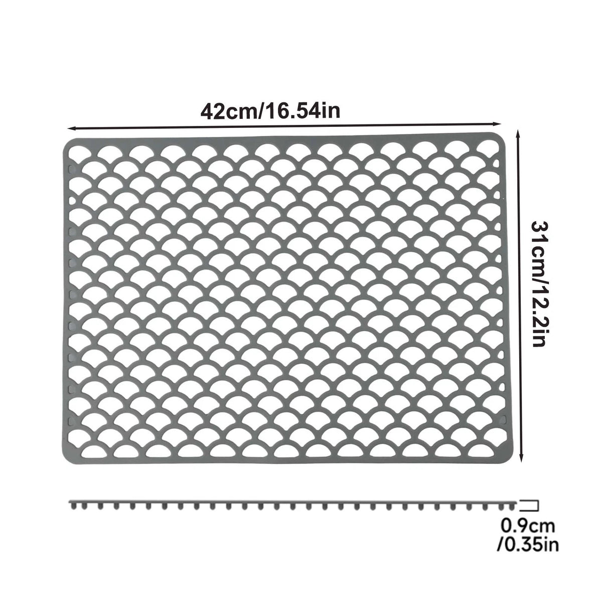 Kitchen Sink Protector Mat - Heat Resistant Silicone