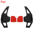 Aluminum Alloy Black Steering Wheel Shift Paddle Pair for BMW 2 3 (2013–2018)