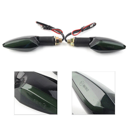 1 Pair LED Flash Turn Signal Lights for Universal Motorcycle (12V)