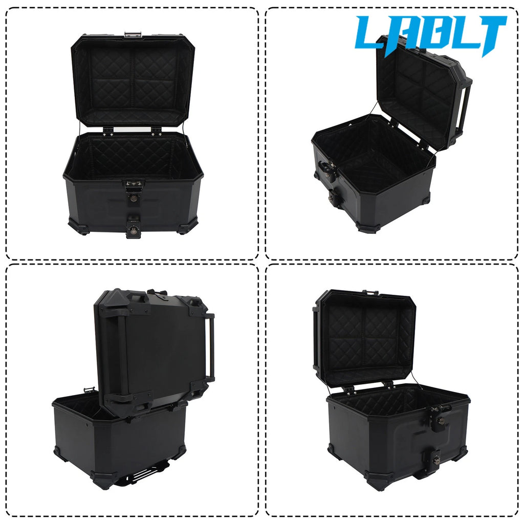 45L Motorcycle Rear Tour Box Top Case for LABLT (Waterproof, Security Lock)