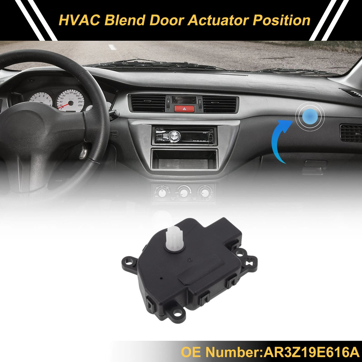 HVAC Heater Blend Door Actuator Replacement for Ford Mustang (2011–2014)