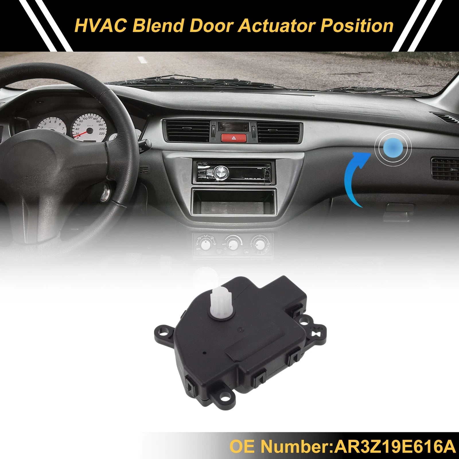 HVAC Heater Blend Door Actuator Replacement for Ford Mustang (2011–2014)