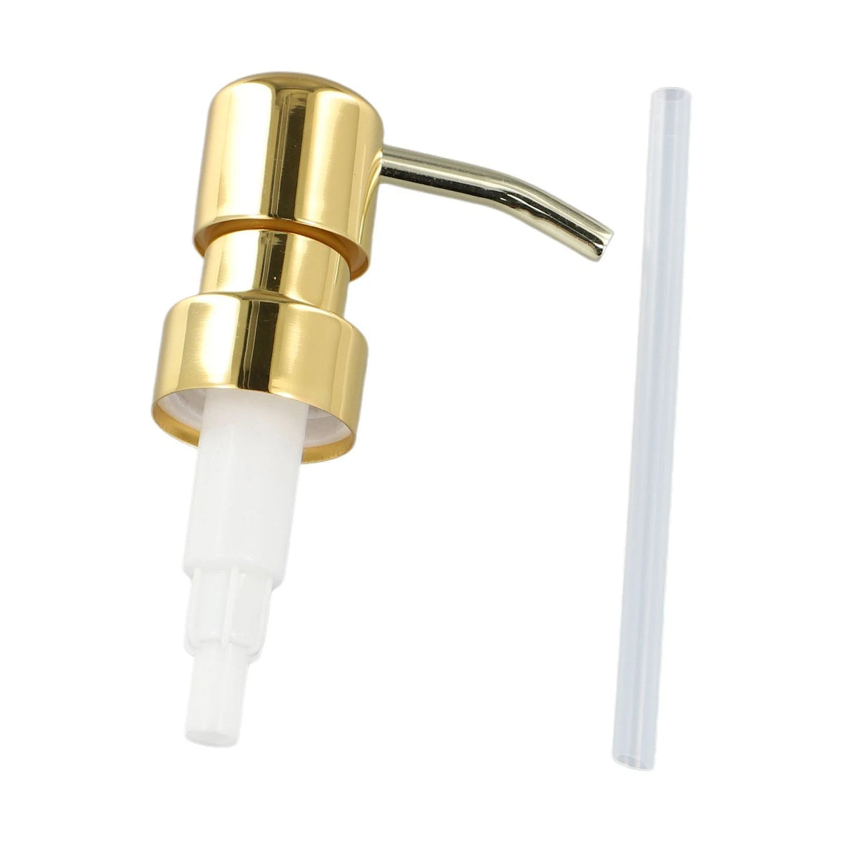 Pump Head Dispenser for Push Type Titanium Gold White (11cm, 1PCS)