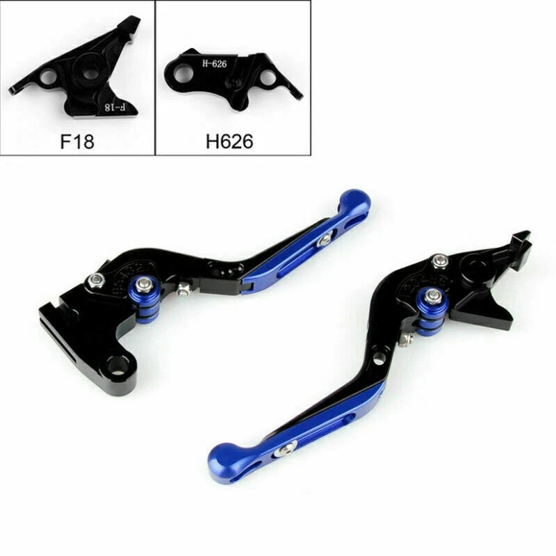 Adjustable Brake Clutch Levers for Honda CB VTX1300 NC700 (2002–2014) Blue