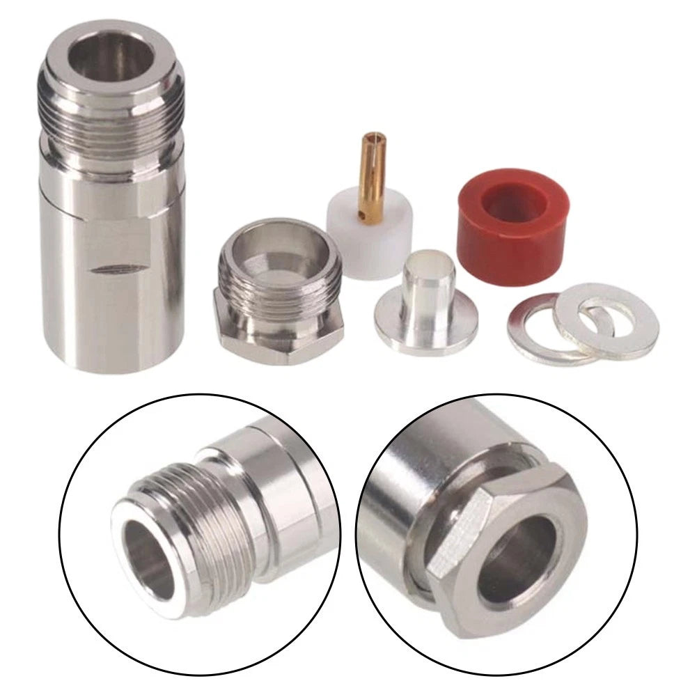 IP67 N Type Crimp Connector for RG58 LMR200 Coaxial Cable 50 Ohm