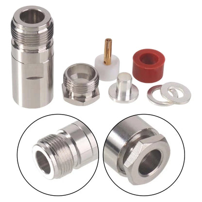 IP67 N Type Crimp Connector for RG58 LMR200 Coaxial Cable 50 Ohm