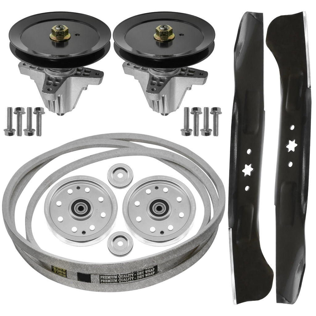 Deck Spindles Blade Belt Pulley Replacement Kit for Cub Cadet LTX1046 (2010–2019)