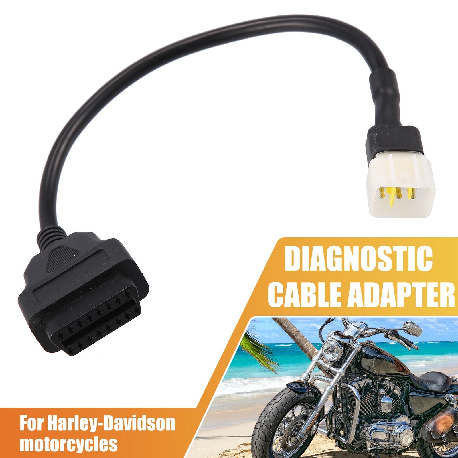 6 Pin OBDII Diagnostic Adapter Cable for Motorbike 2006–2026