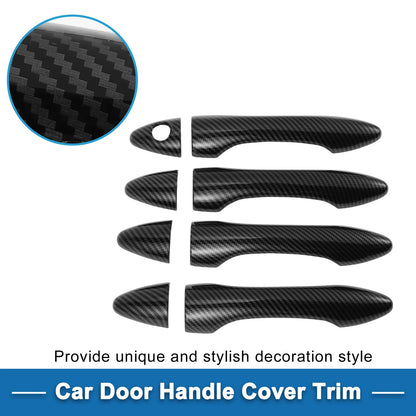 Door Handle Cover Trim for Hyundai IX35 Carbon Fiber Black (2010–2018)