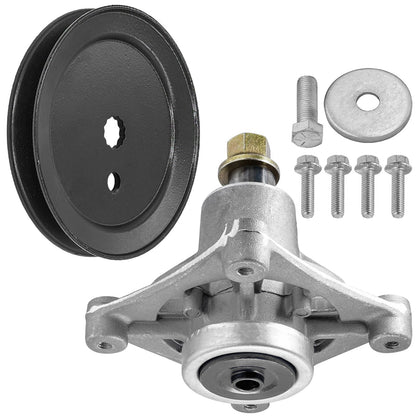 Deck Spindle with 4.8 in OD Pulley for Hustler Raptor and Dash XD (2010–2020)