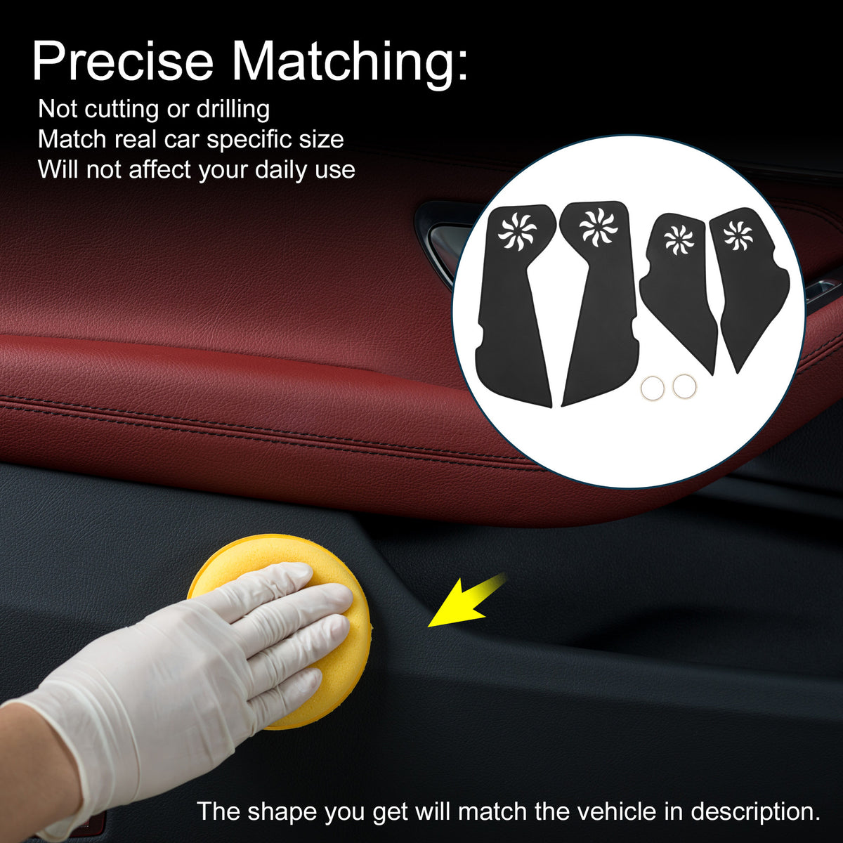 Car Door Anti Kick Pad Sticker Protector for Volkswagen Tiguan (2018–2024)