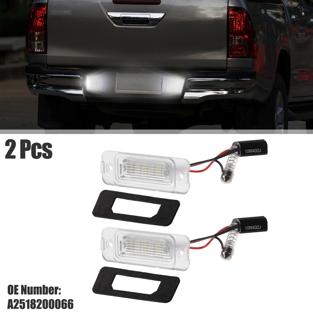 2pcs LED License Plate Light Replacement for Mercedes-Benz GL550 (2008–2012)