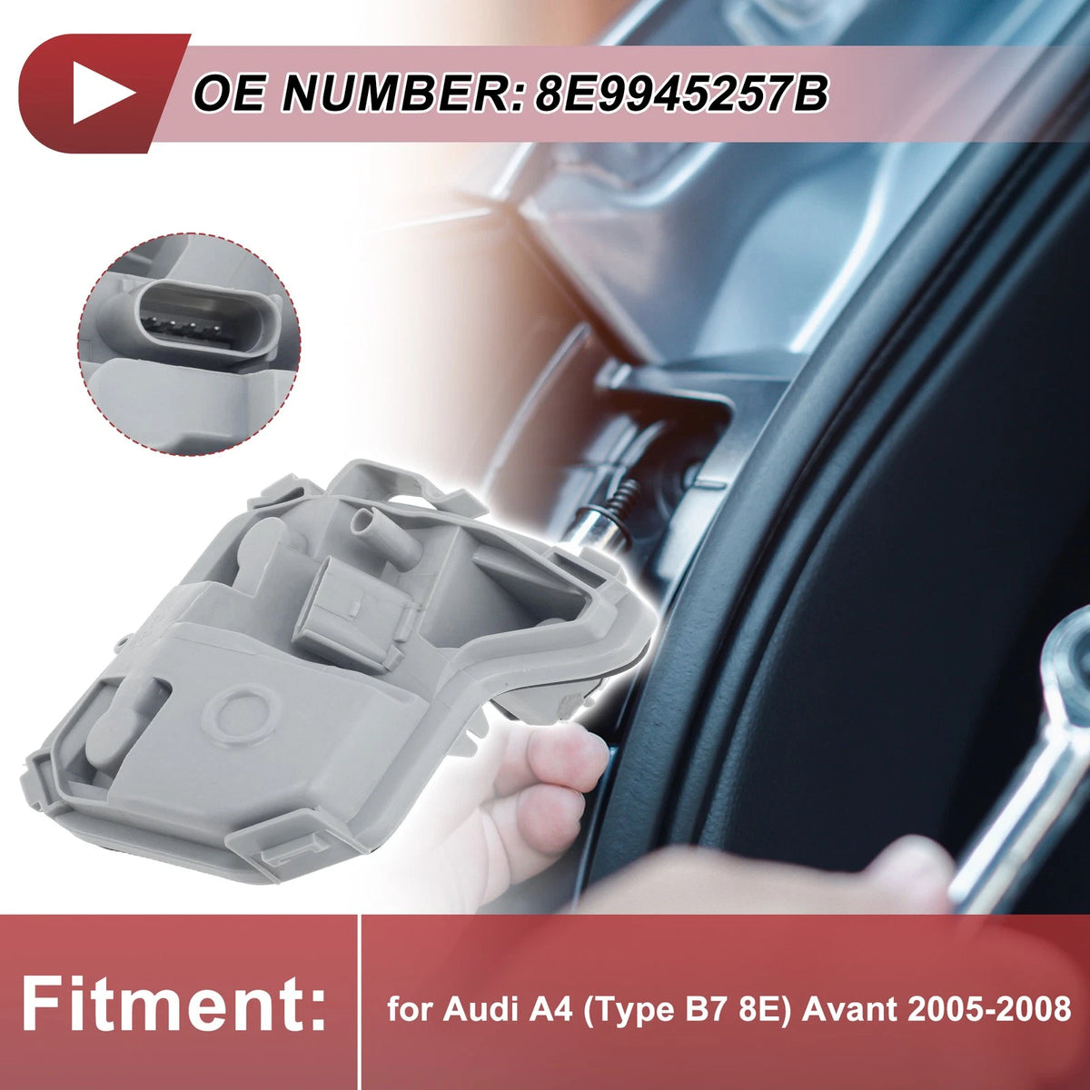 Left Taillight Socket Replacement for Audi A4 Avant (2005–2008) B7