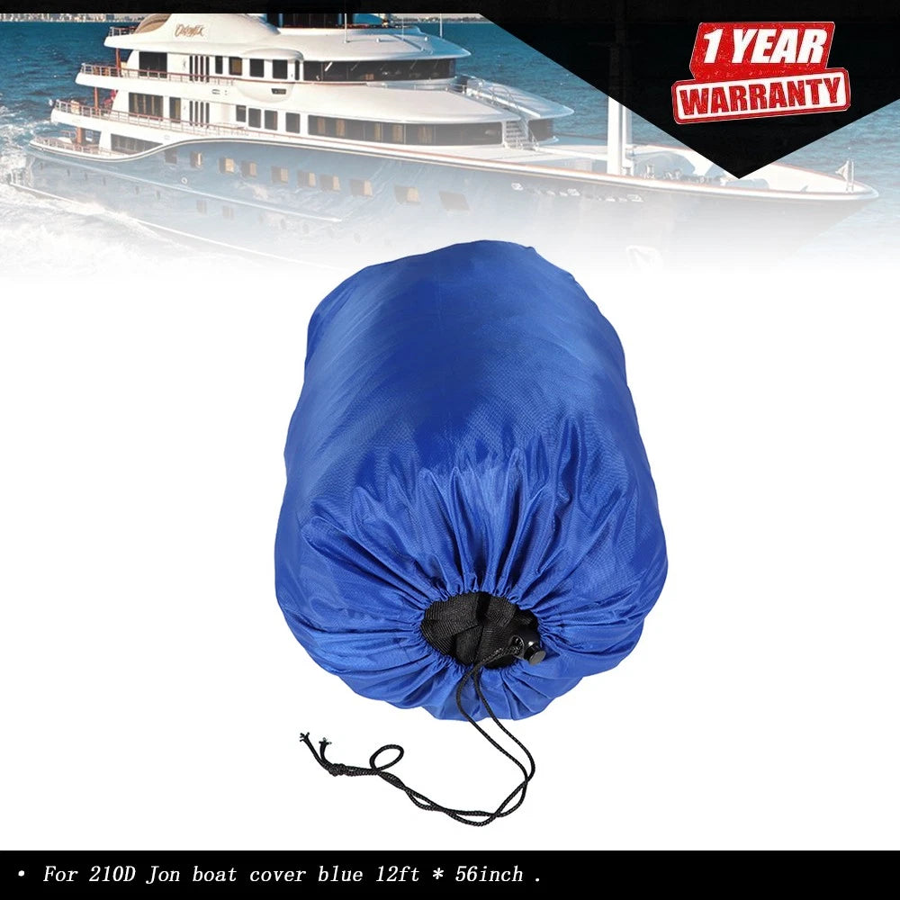 Jon Boat Cover 12ft x 56in Waterproof Trailerable (210D)