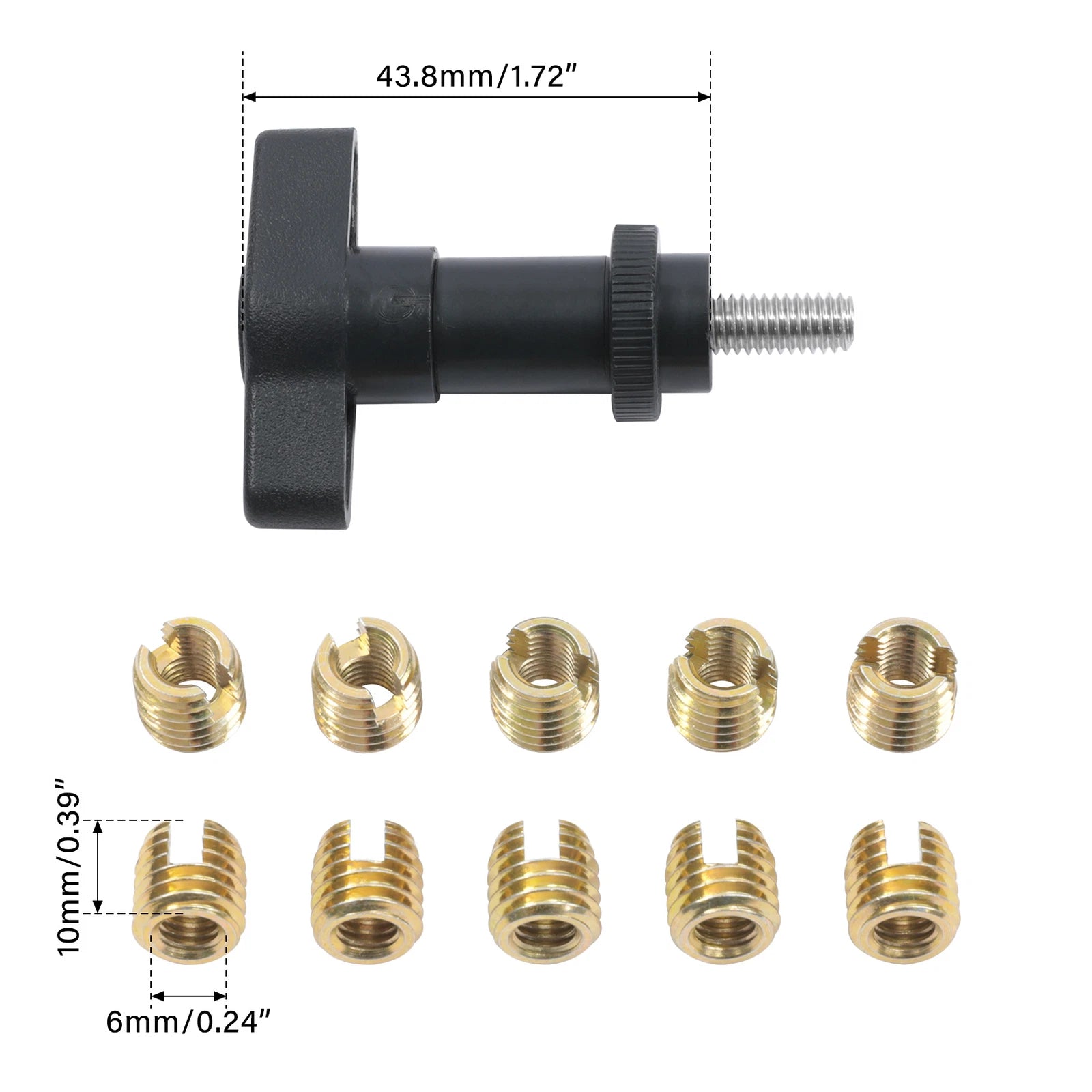 Batwing Fairing Brass Thread Cutting Inserts Kit for Harley Touring (1997–2013)