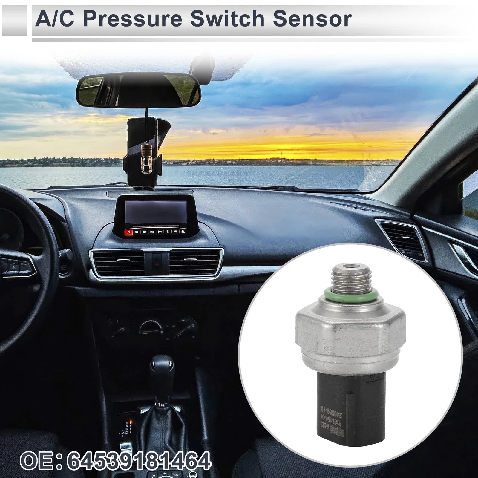 A/C Pressure Switch Sensor Replacement for BMW 1 2 3 4 5 Series (2000–2006)