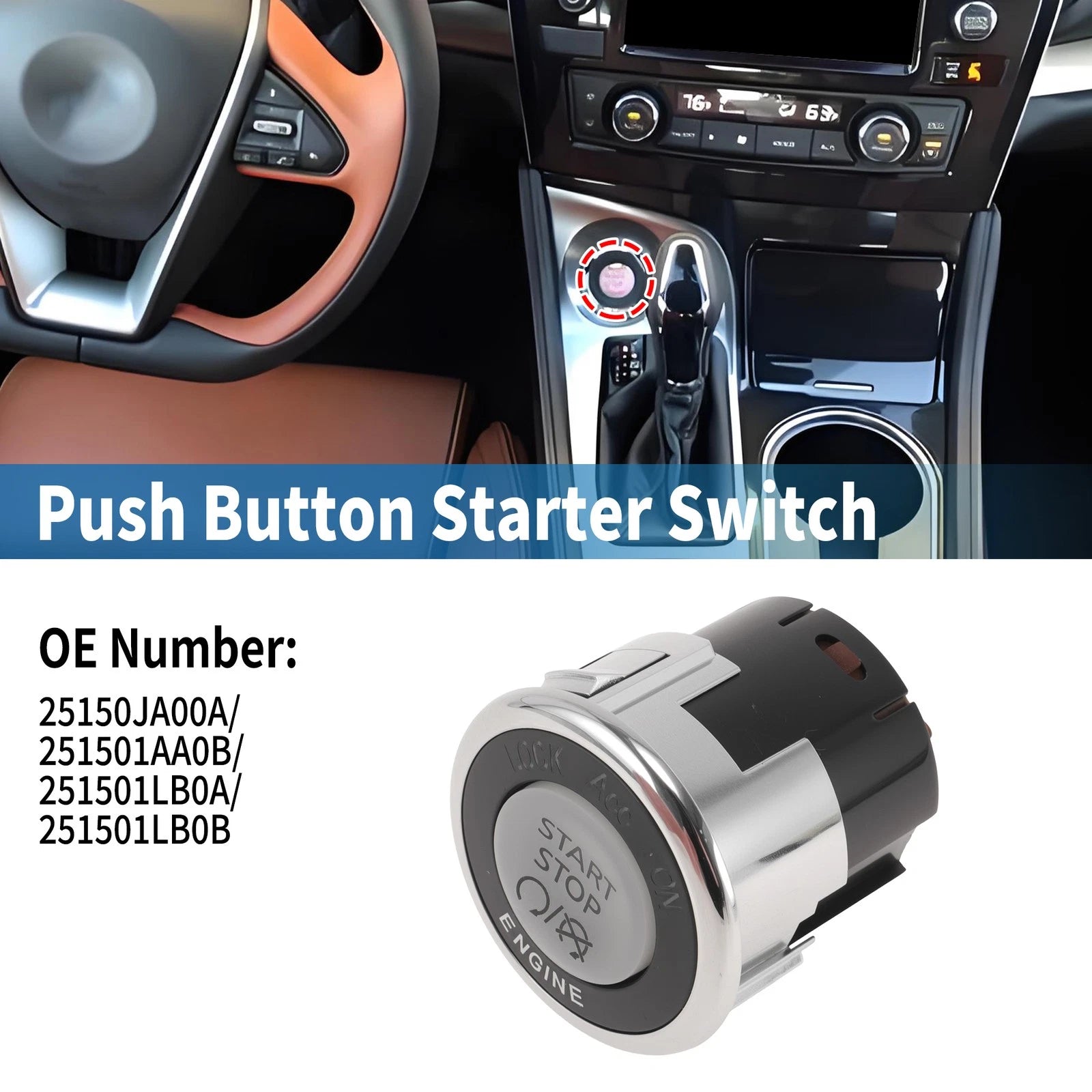 Keyless Engine Ignition Starter Switch for Nissan Altima (2002–2006) No. 25150JA00A