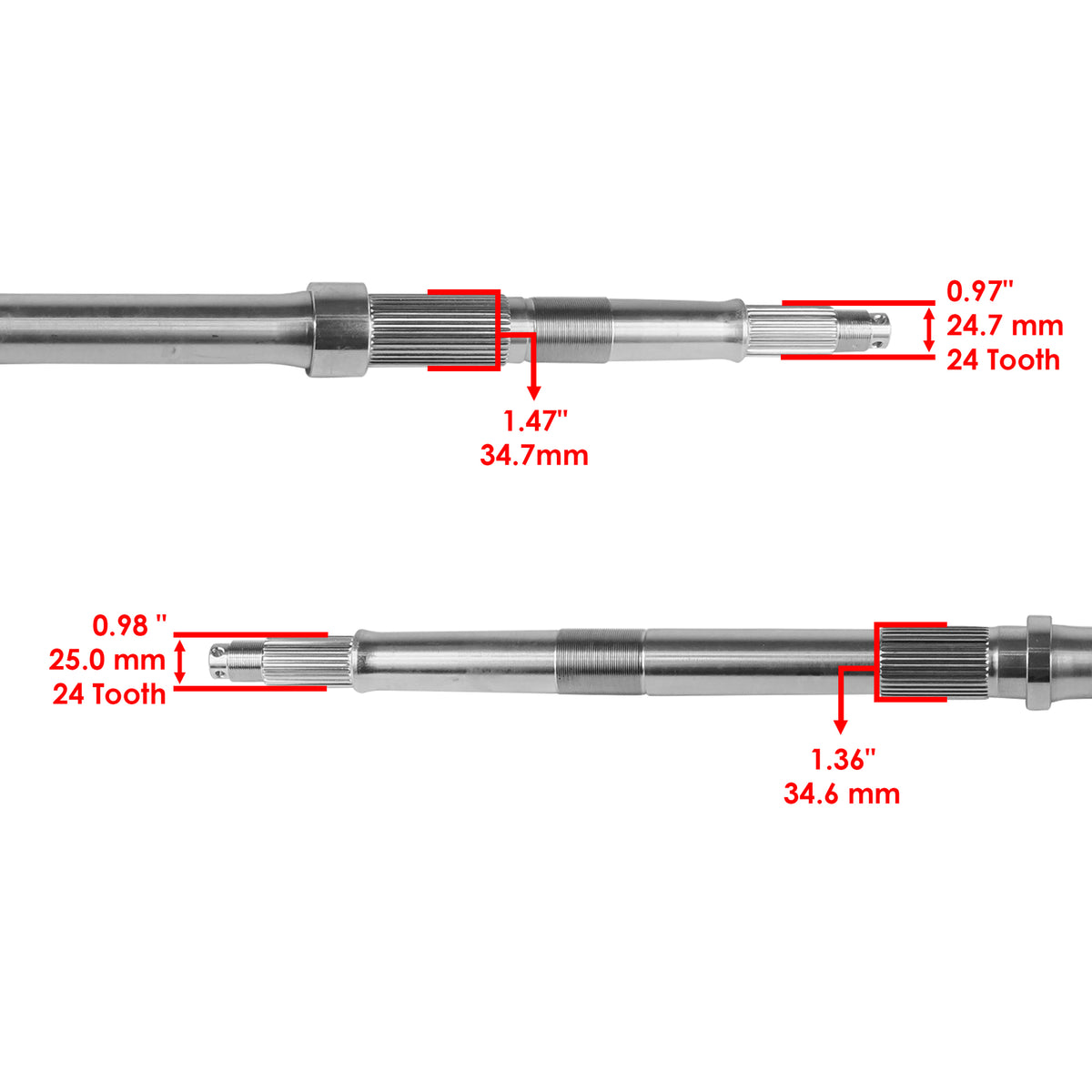 Rear Axle Shaft Replacement for Honda Rancher TRX420 (2007–2014)