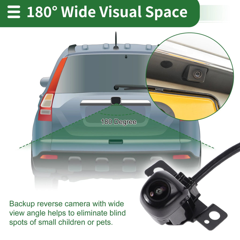 Rear View Camera Backup Reverse Camera 120-180 Degree for Hyundai Santa Fe (2019–2023)