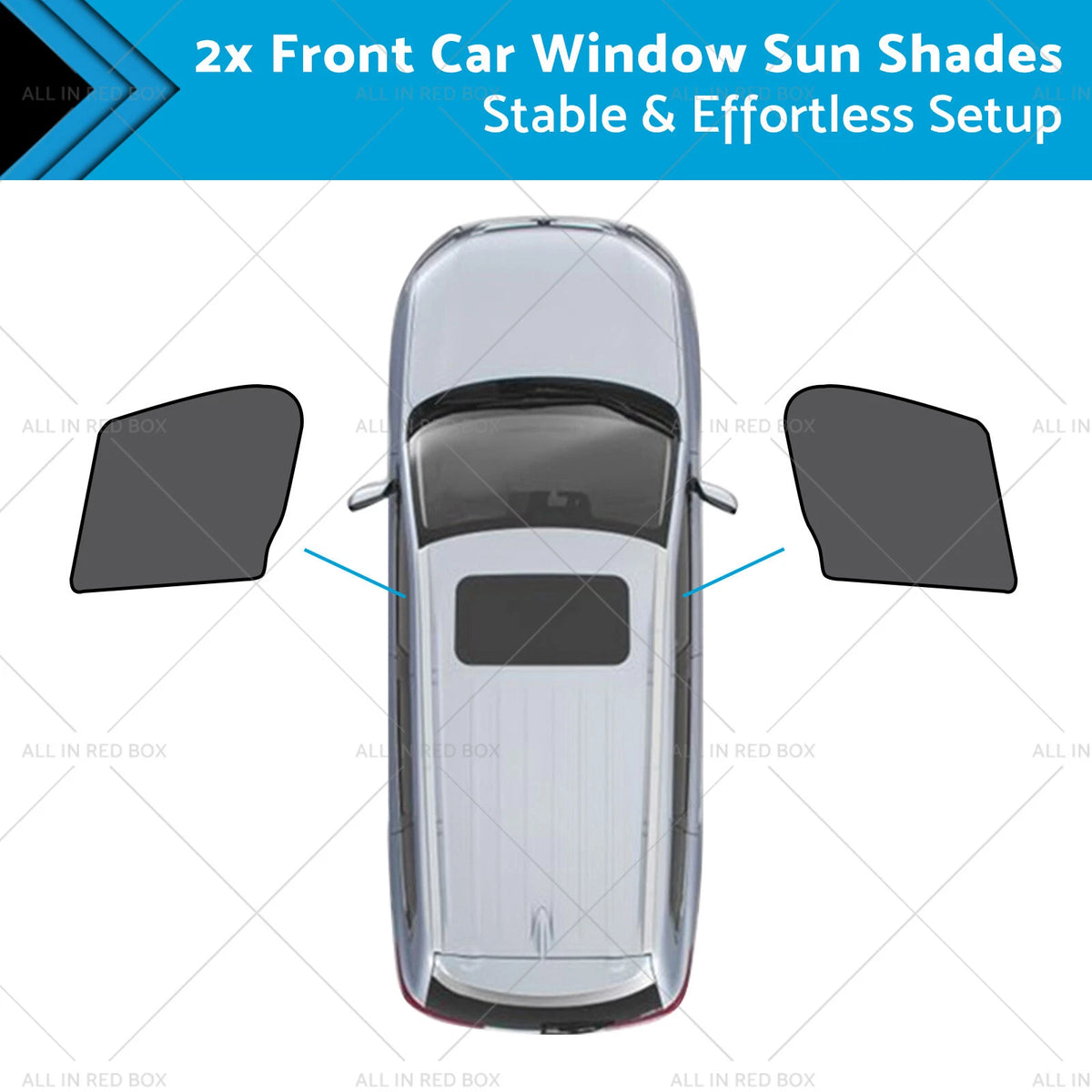 2X Front Car Window Sun Shades for Mazda CX-9 (2016–2025) UVA Protection