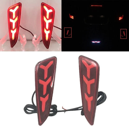 Rear Bumper Lights for Toyota CHR (2017–2018) LH+RH Tail Light Red