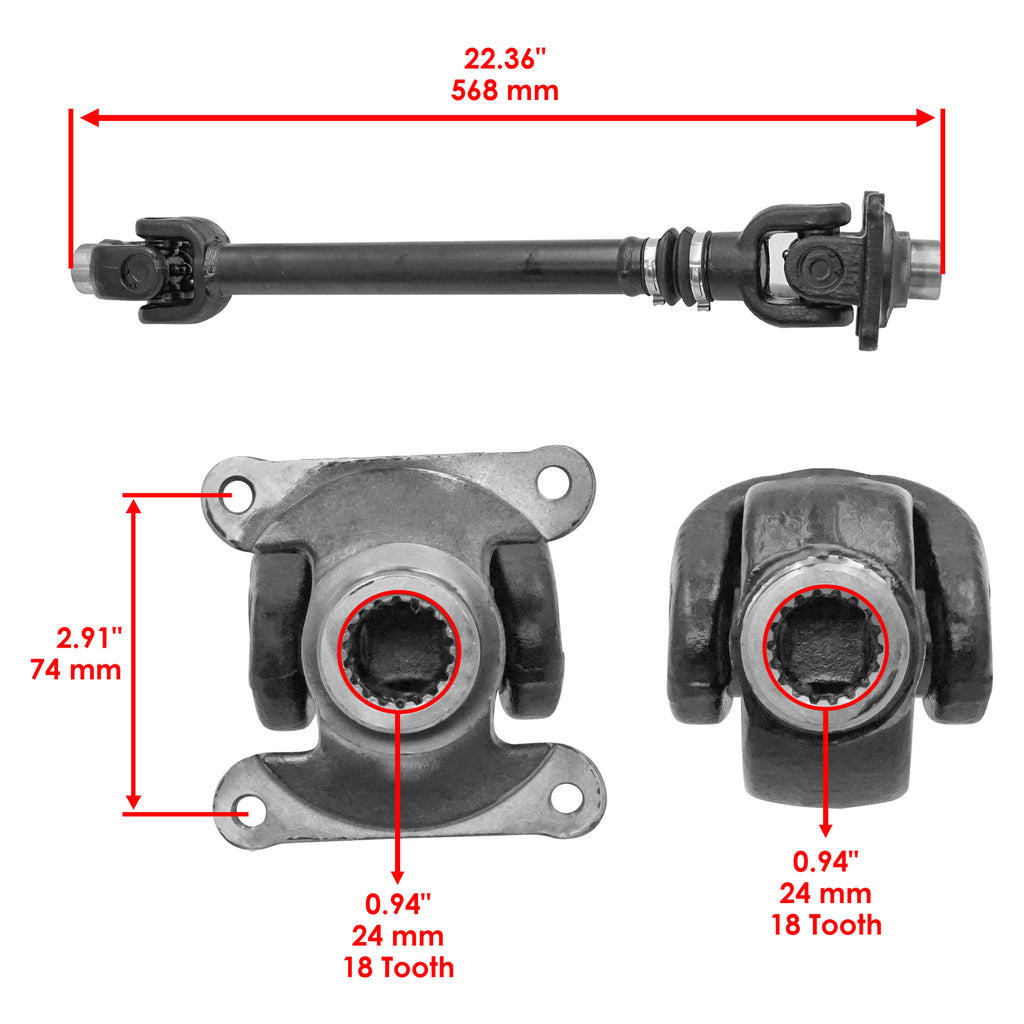 Rear Propeller Prop Shaft Replacement for Can-Am Outlander Max 800R (2009–2012)
