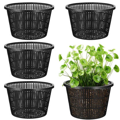 Set of 5 Large Mesh Pots for Pond Plants and Hydroponics Systems