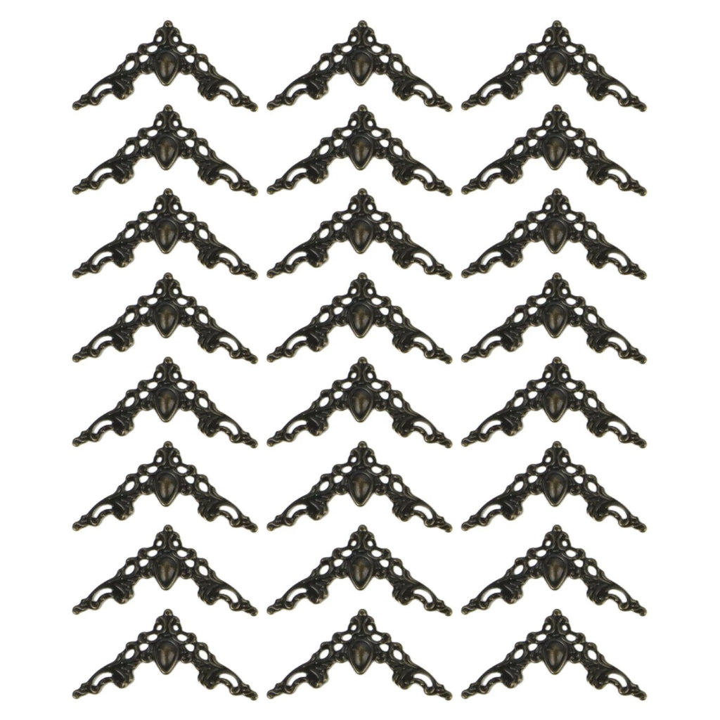24 Pack Metal Decorative Edge Protectors for Scrapbooks and Frames