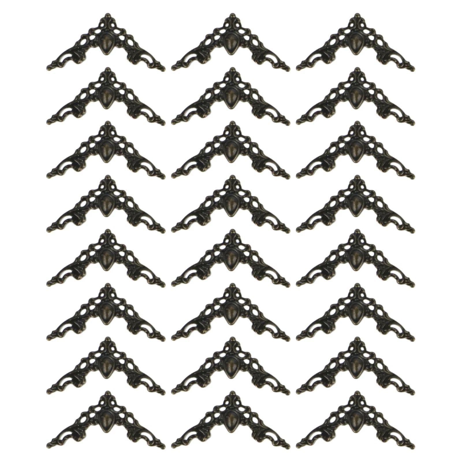 24 Pack Metal Decorative Edge Protectors for Scrapbooks and Frames