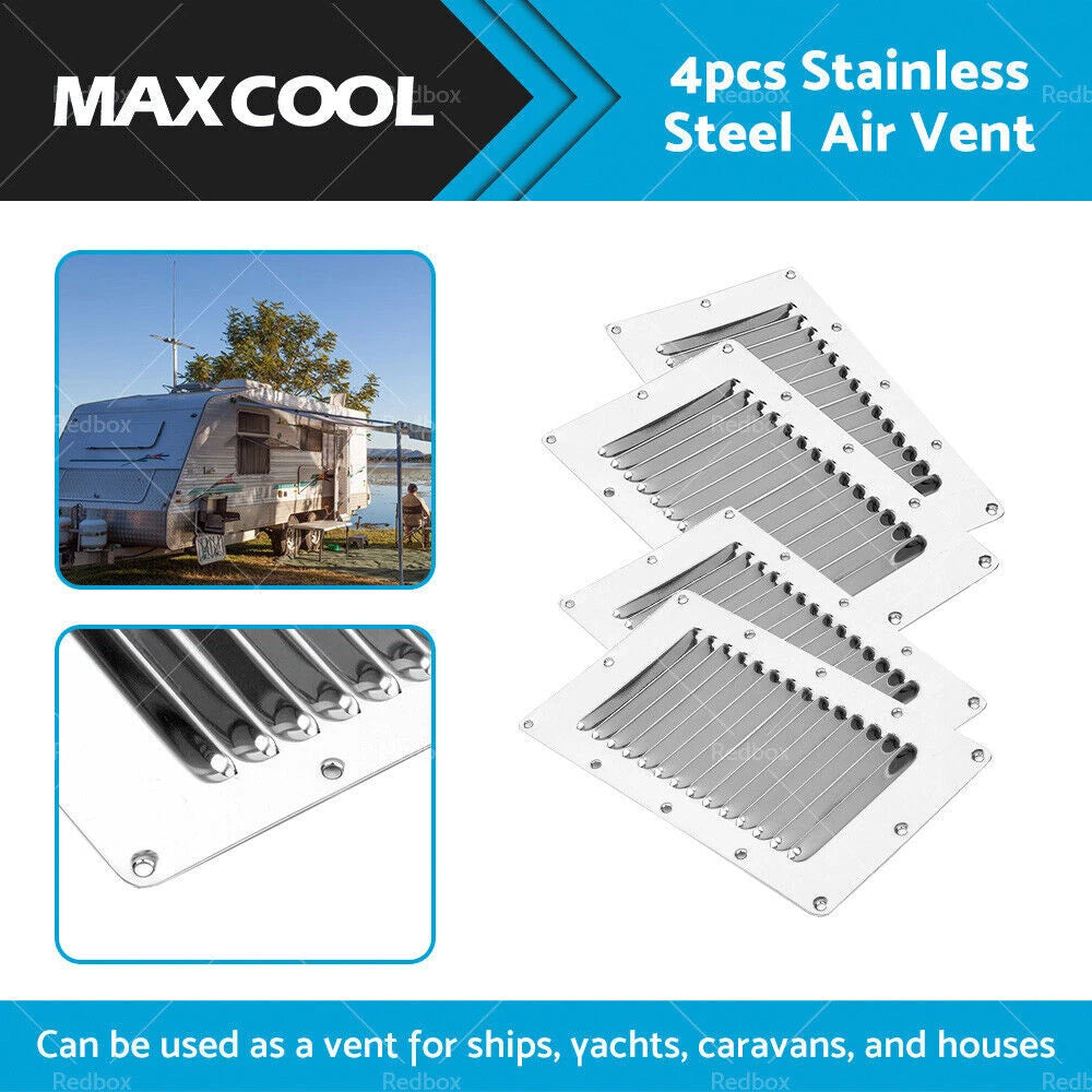 Stainless Steel Rectangular Air Vent for Caravan Boat