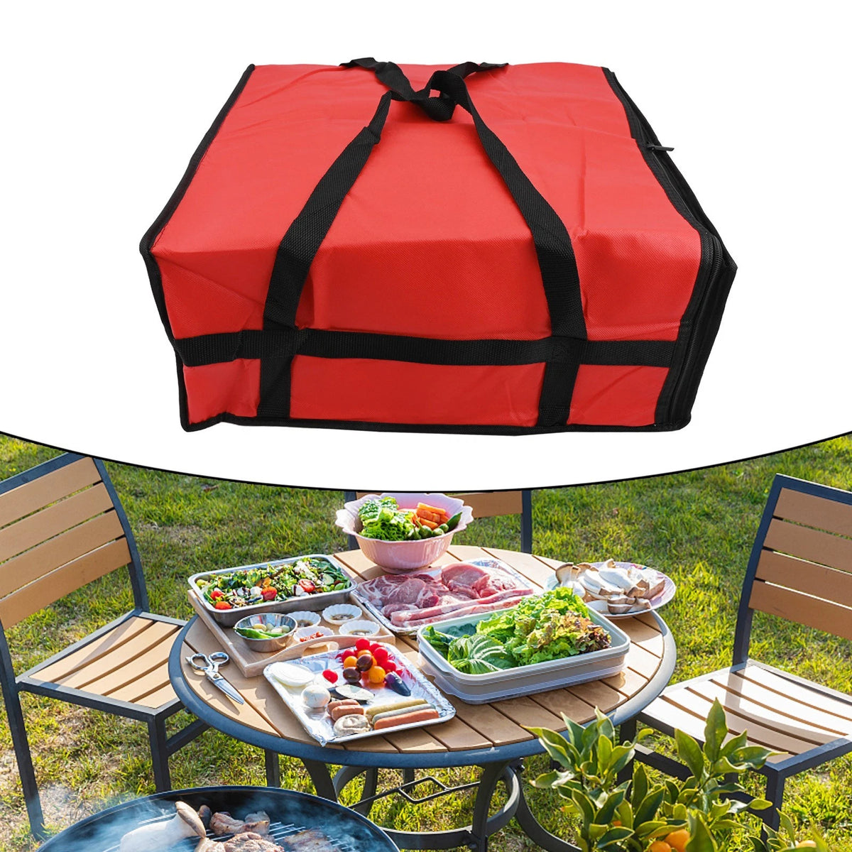 Insulated Pizza Delivery Bag for Optimal Temperature Retention
