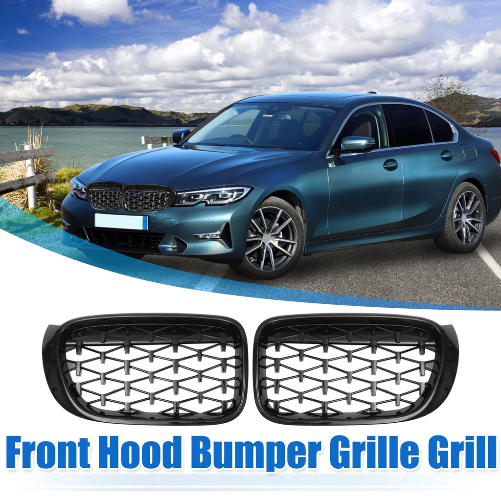 Hood Bumper Grille Grills Front Pair for BMW X3 F25 (2014–2017)