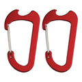 2Pcs Carabiner Set with Wire Gate Design for Outdoor Use
