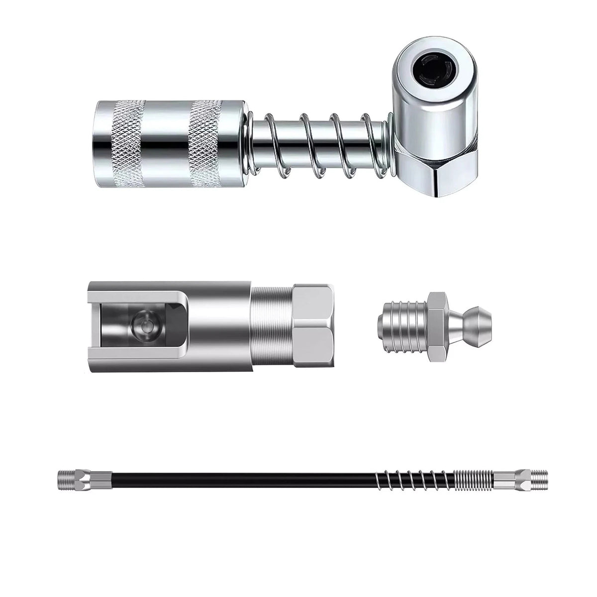 Right-Angle 90-Degree Push-on Grease Coupler for Universal Applications (NPT)