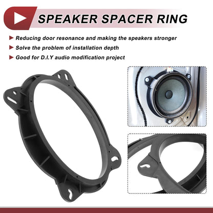 2X Speaker Spacer Ring Adaptor for Toyota Tundra (2007–2021) 6"x9"
