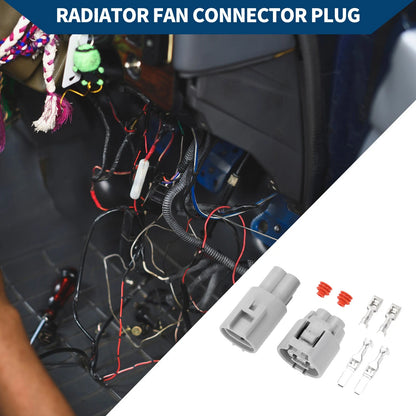 Radiator Fan Connector Plug 2 Pin Male Female for Toyota RAV4 (2010–2018)