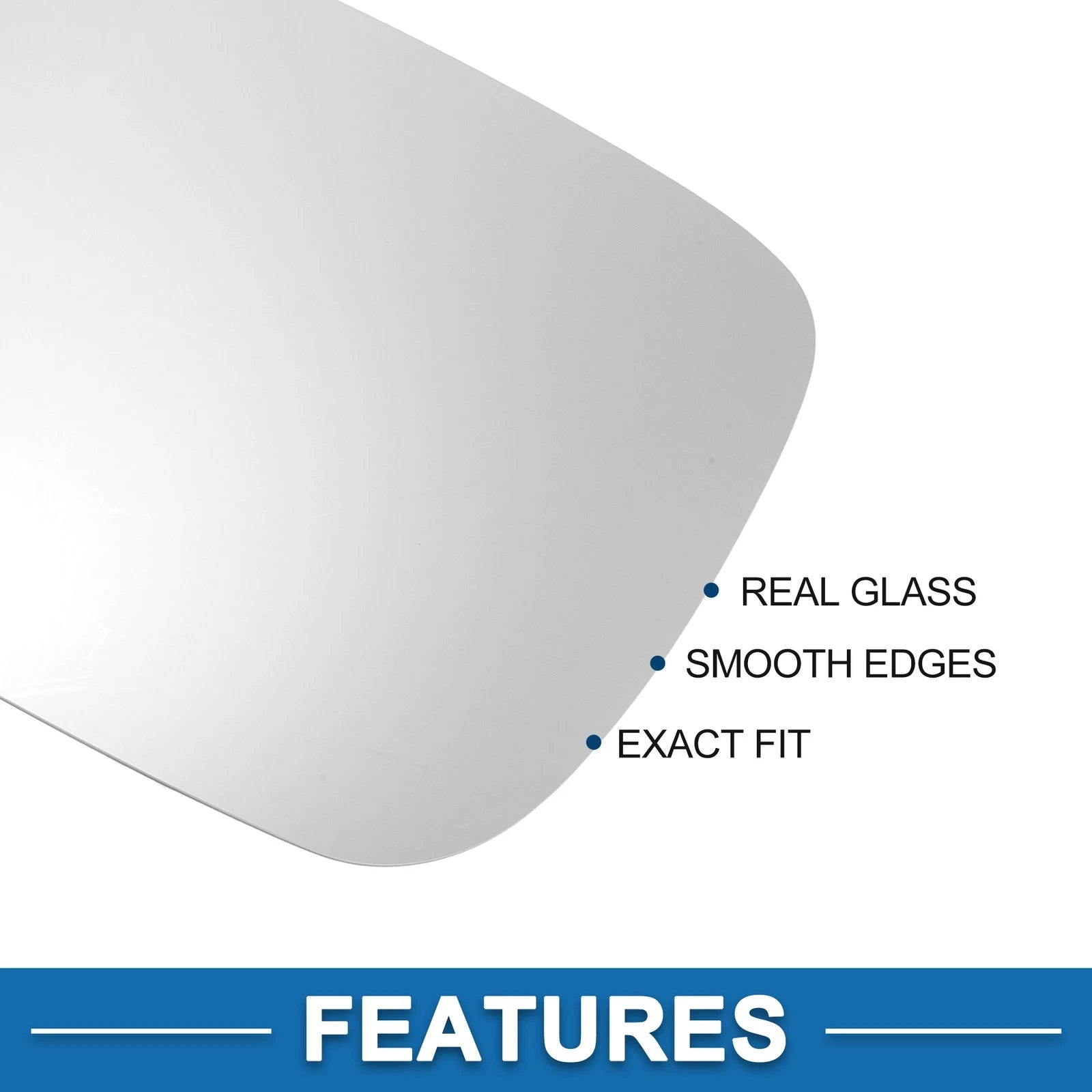 Heated Left Side Mirror Glass Replacement for Volkswagen Touareg (2002–2006)