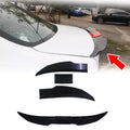 Adjustable Rear Trunk Spoiler for Universal Sedan (50"-45") 3Pcs Black