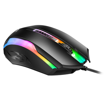 Stylish USB Wired Optical Mouse with Luminous Features