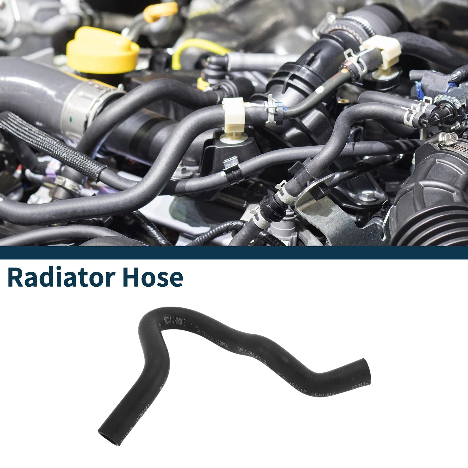 Radiator Hose Replacement for Hyundai Elantra 2006–2012 Rubber Coolant Pipe