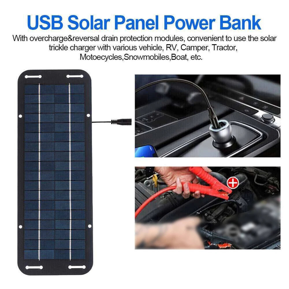 5W 6W 30W Solar Flexible Panel for RV Boat Motorcycle (12V 18V)