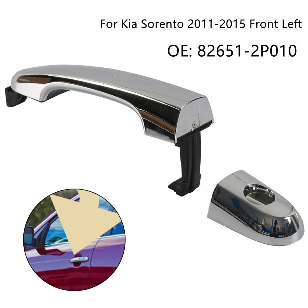 Front Left Driver Chrome Outside Door Handle for Kia