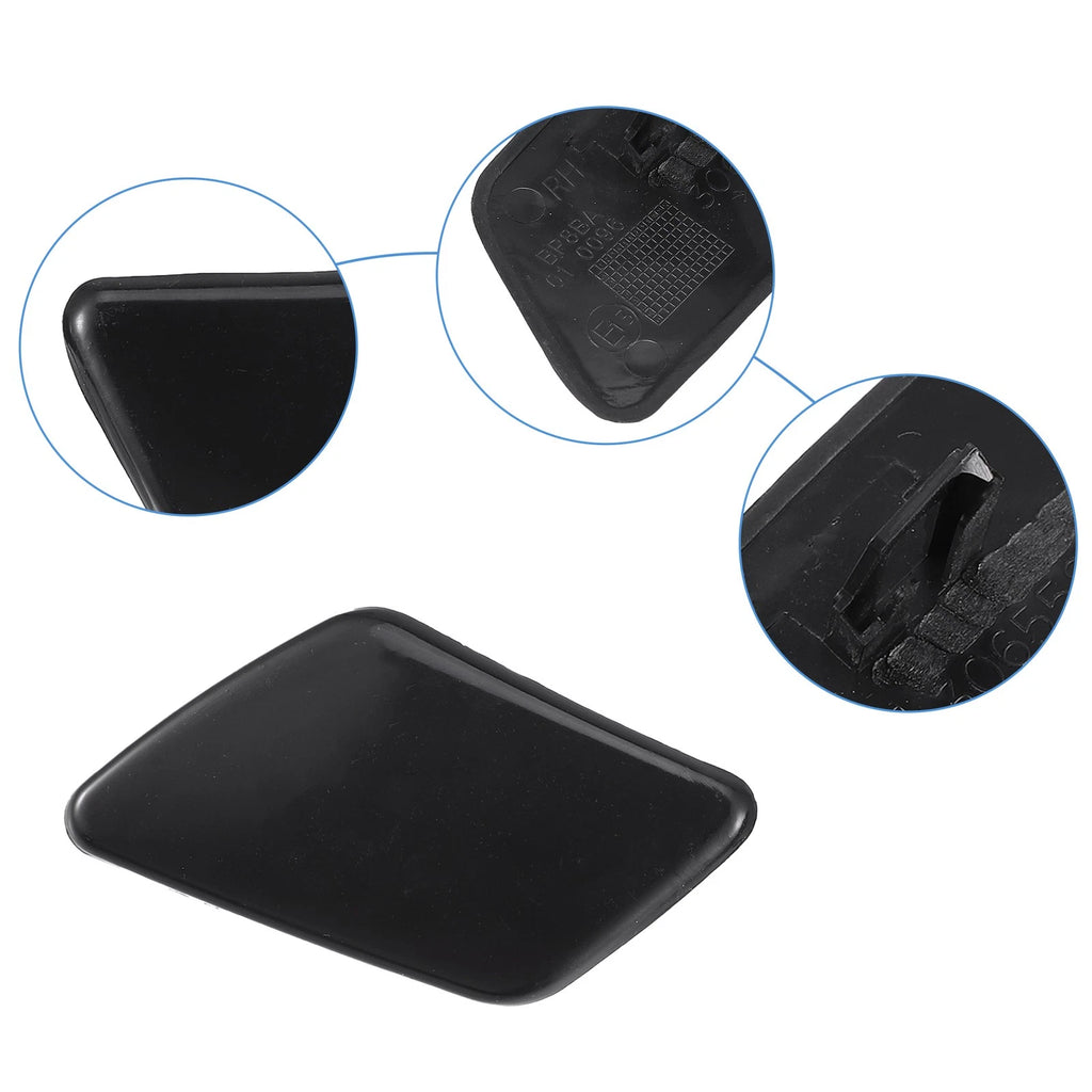 Pair Headlight Washer Nozzle Caps for Volvo S40 (2004–2011)