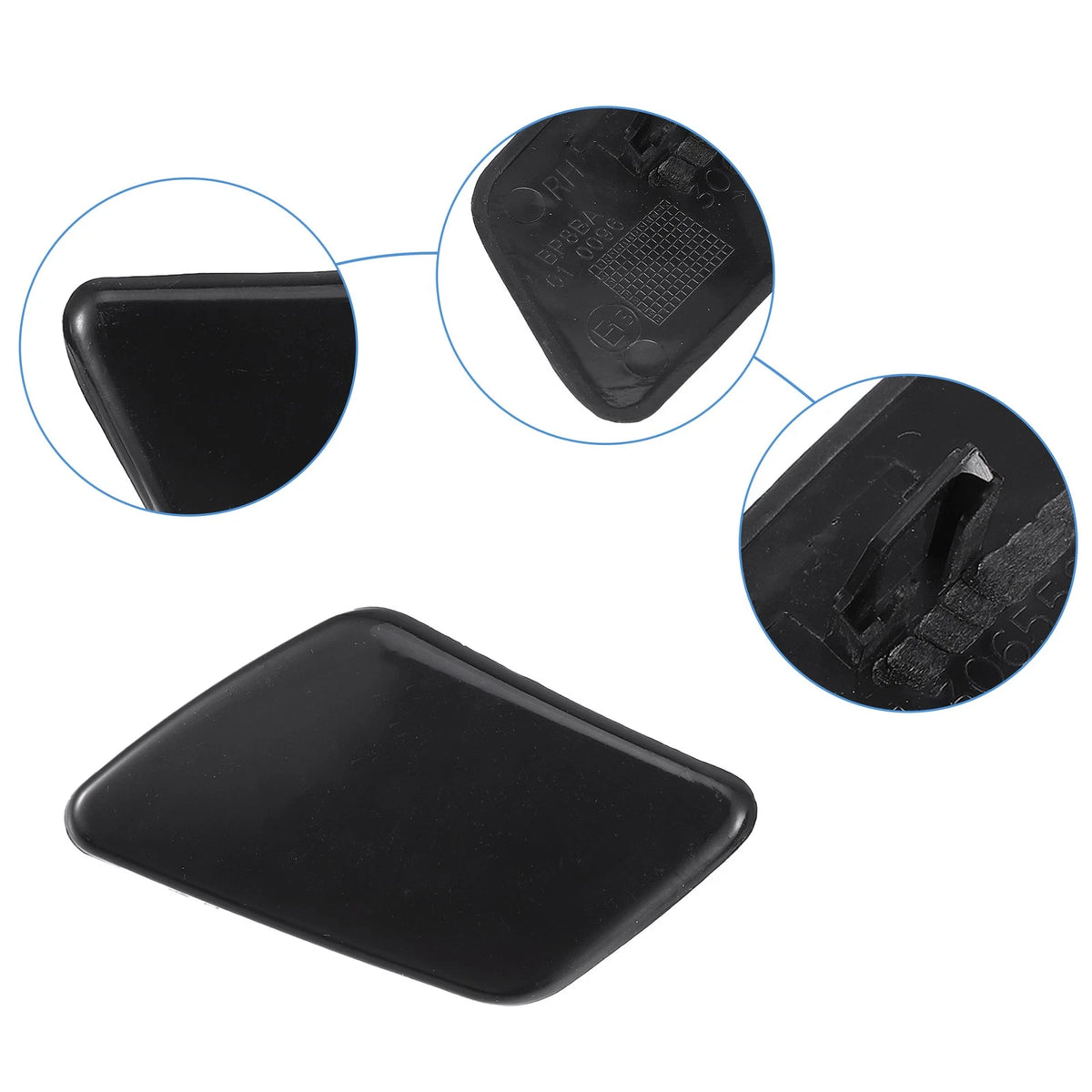 Pair Headlight Washer Nozzle Caps for Volvo S40 (2004–2011)