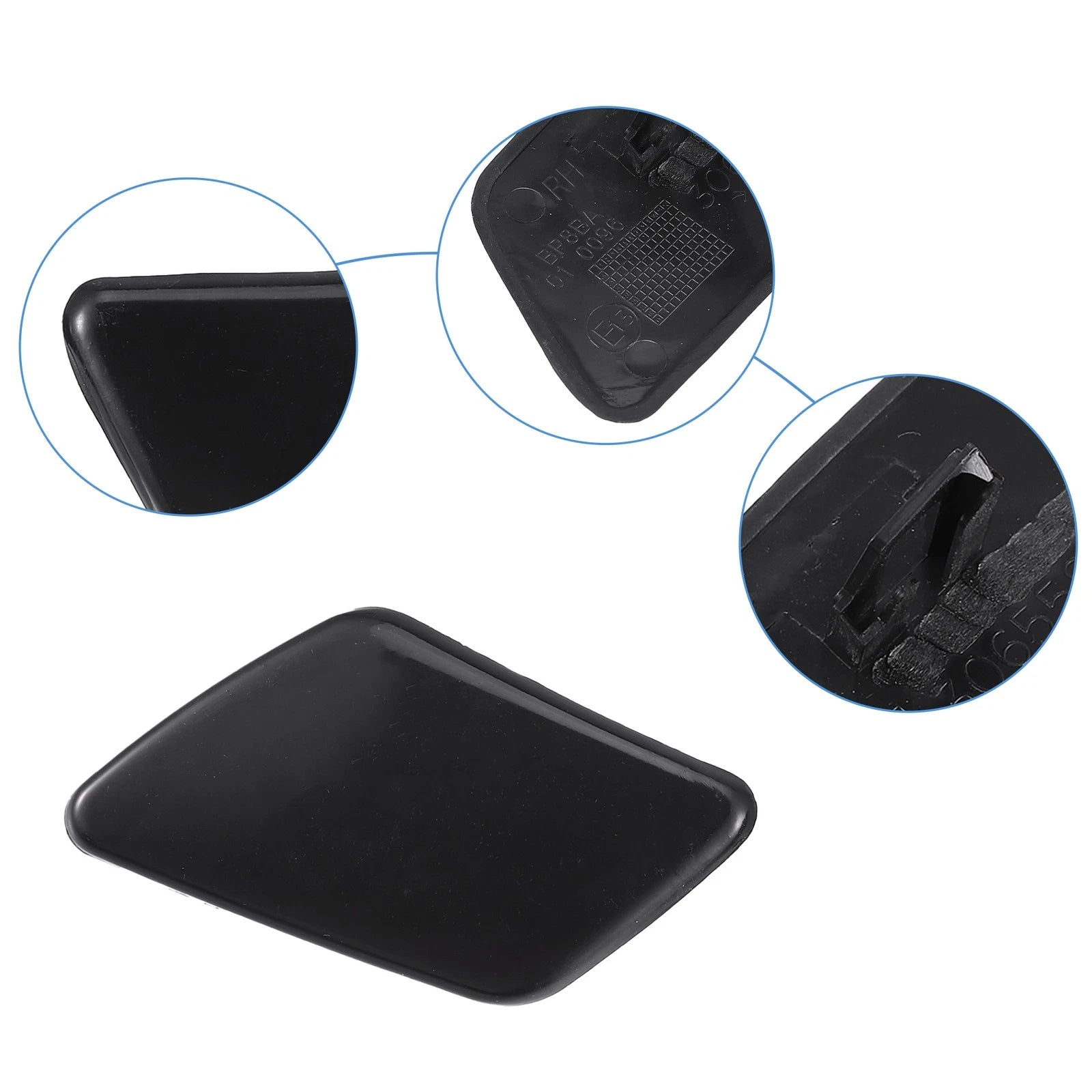 Pair Headlight Washer Nozzle Caps for Volvo S40 (2004–2011)