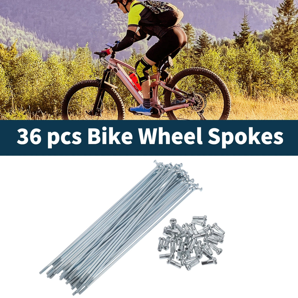 Bicycle Spokes Nipple Replacement 45 Steel Galvanized 13G 155mm Universal