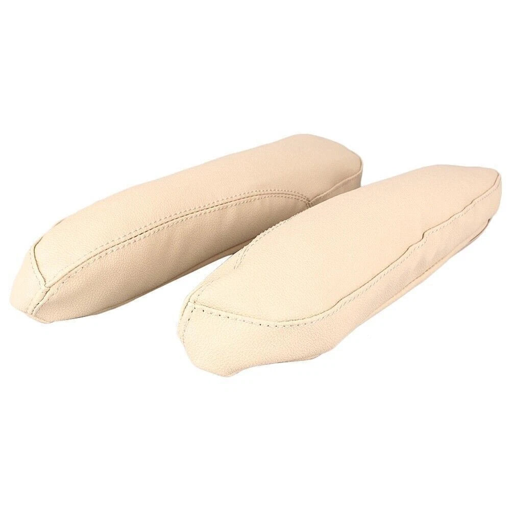 2X Leather Armrest Cover Protector for Honda Odyssey (2005–2010) White
