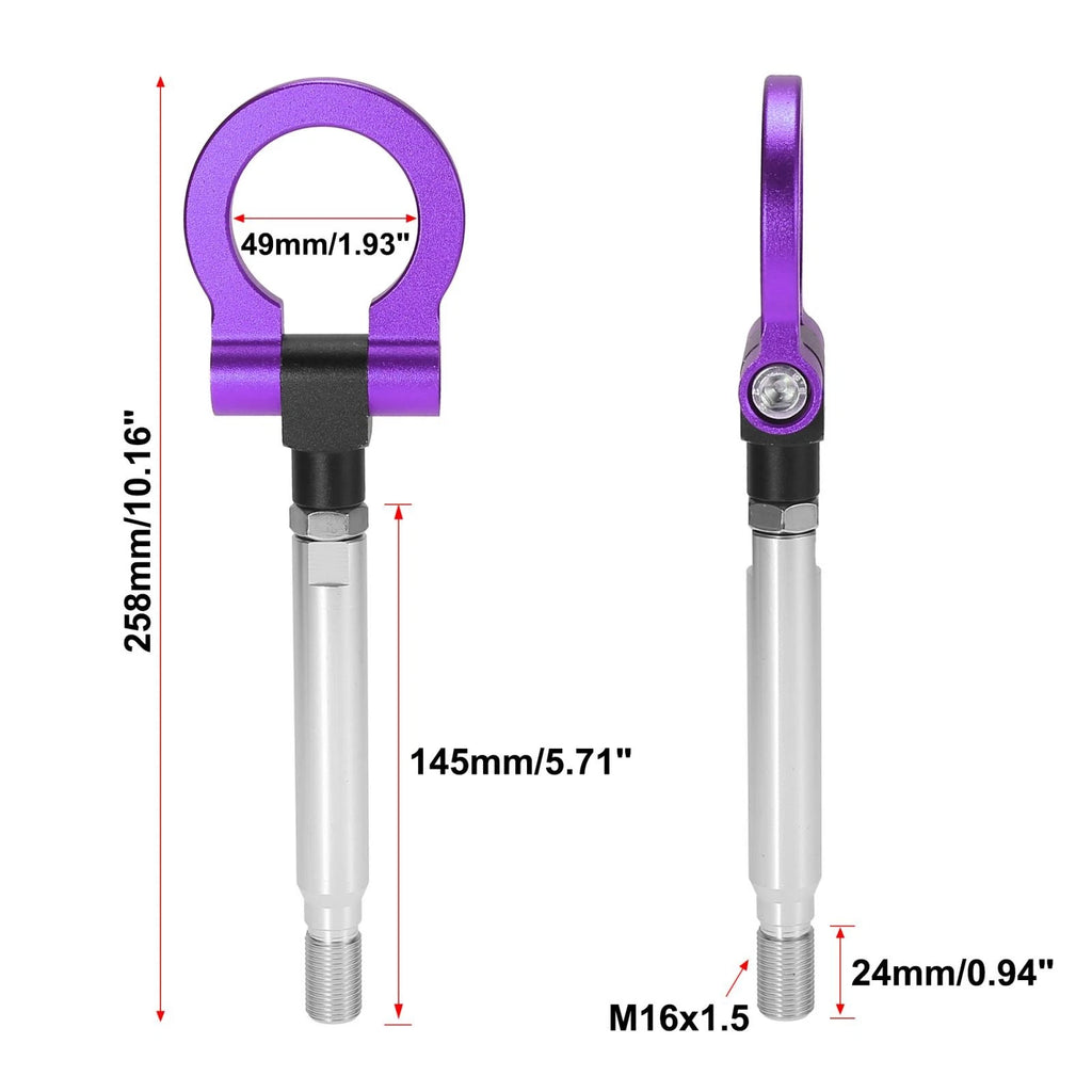 Trailer Tow Hook Screw Purple Front Bumper for Subaru Impreza WRX BRZ