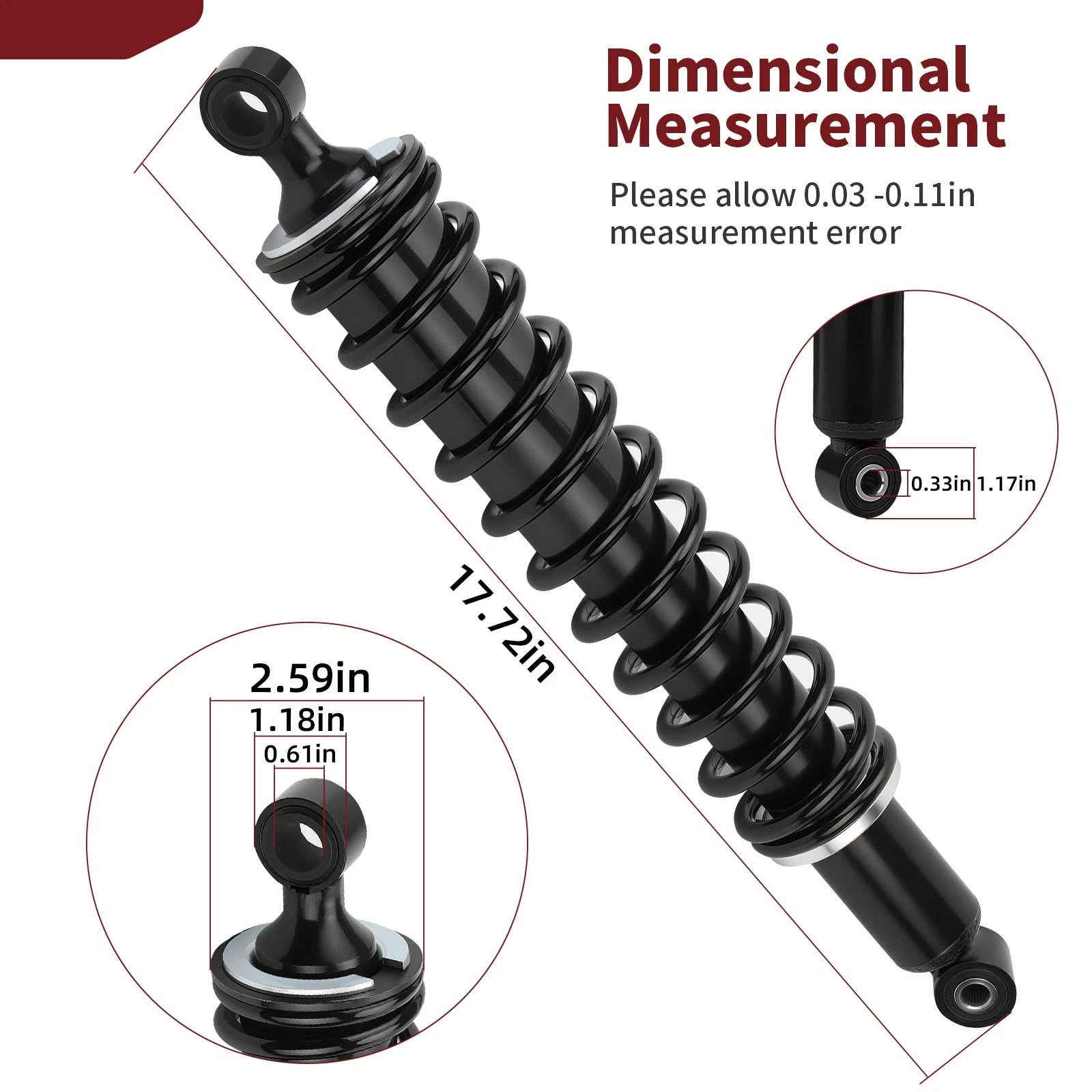 Front Shock Absorber 51400-HP0-A02 for Honda Foreman 500 TRX500FE (2005–2009)